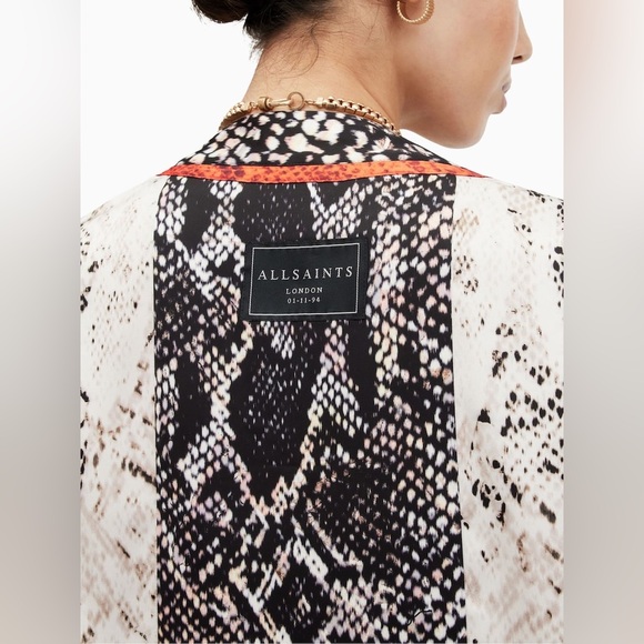 All Saints Multicolor Snake Print Robe - Picture 4 of 7